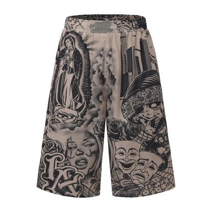 FB County Graffiti Mesh Shorts