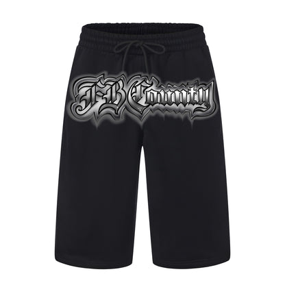 FB County Heavyweight Graphic Baggy Fleece Shorts
