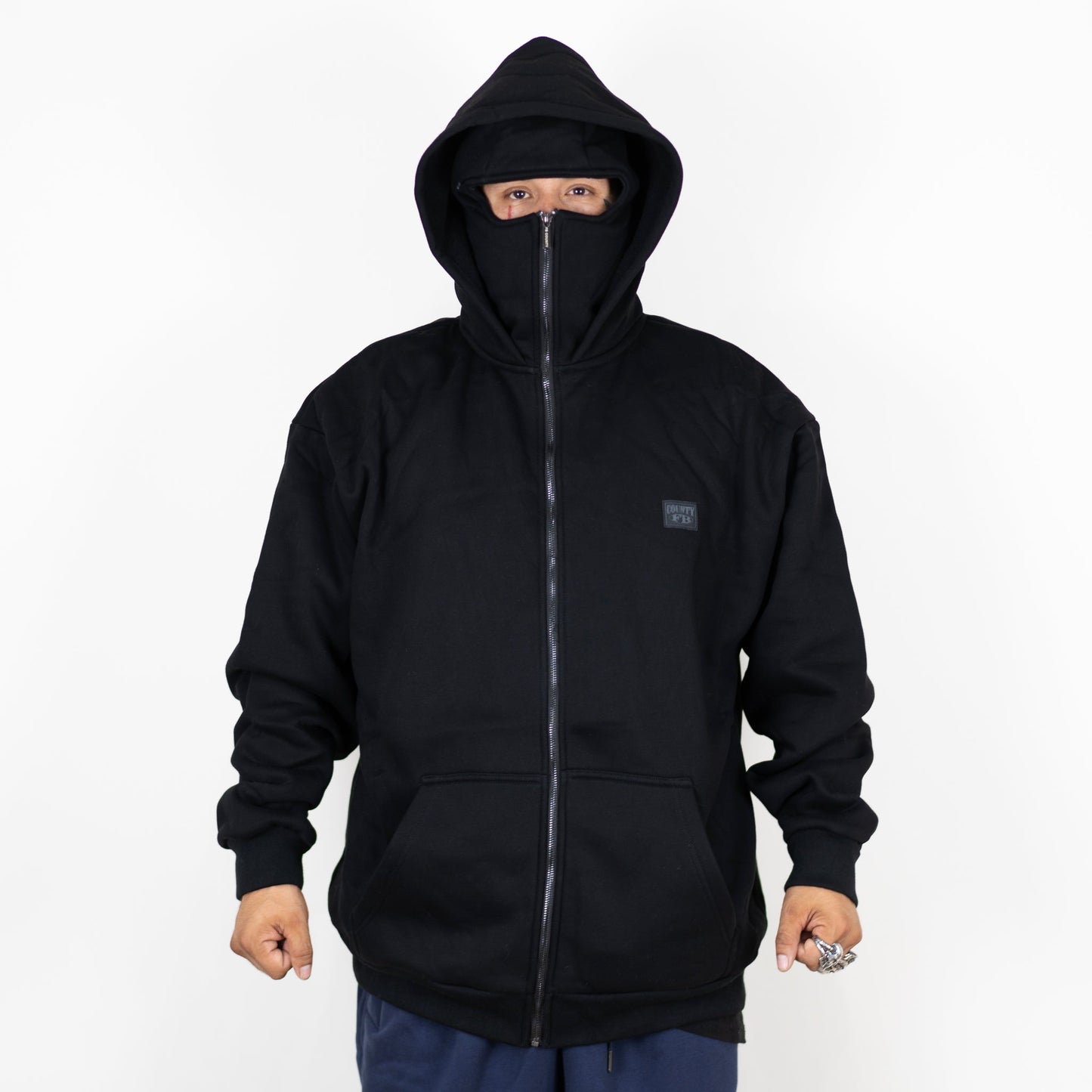 FB County Full Zip Ski Mask Hoodie