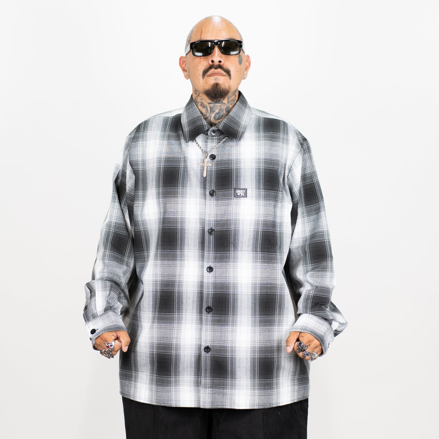 FB County Long Sleeve Checker Flannel Shirt - Big & Tall Sizes