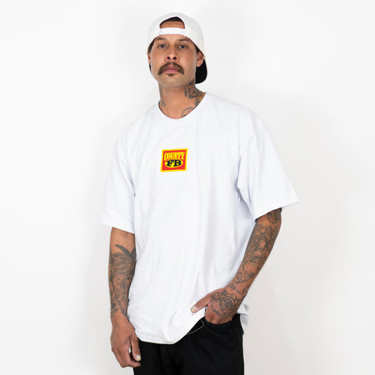 FB County Embroidered Box Logo Heavy Hard T-Shirt