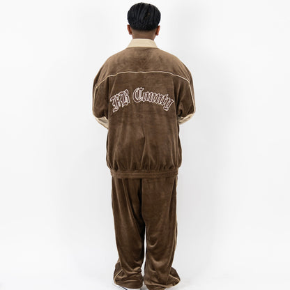 FB County Mens Velour Tracksuit