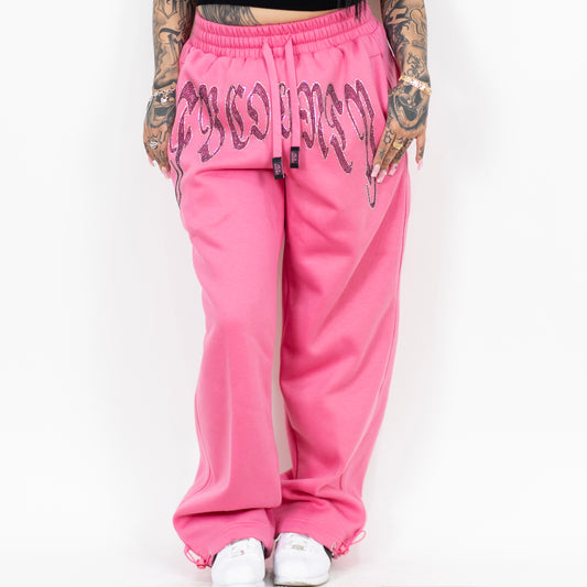 FB County Baggy Rhinestone Sweatpants