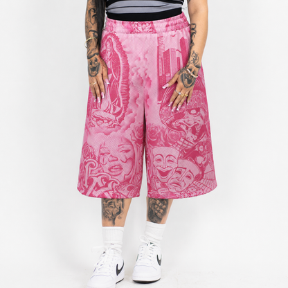FB County Graffiti Mesh Shorts