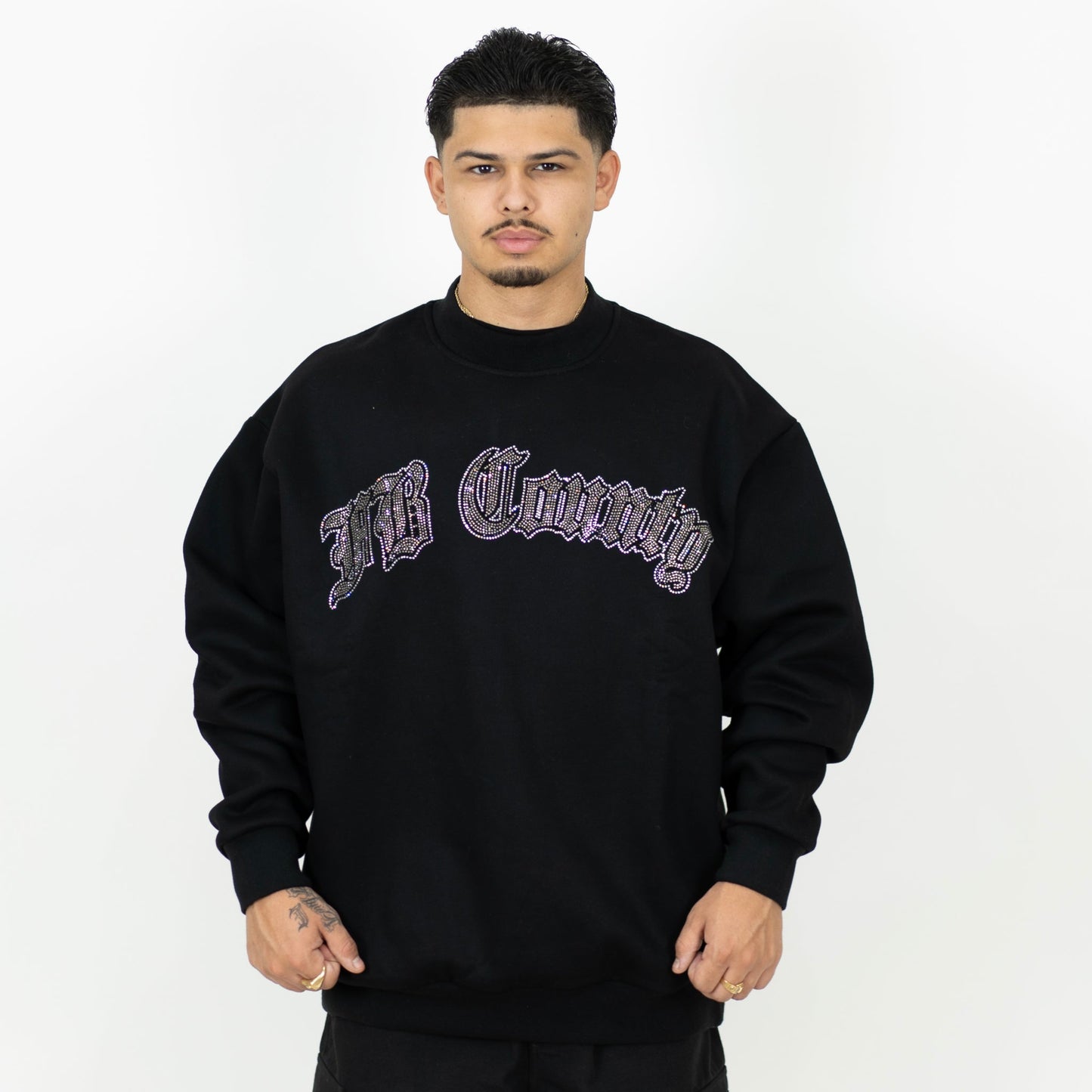 FB County 13oz Heavyweight Rhinestone Crew Neck