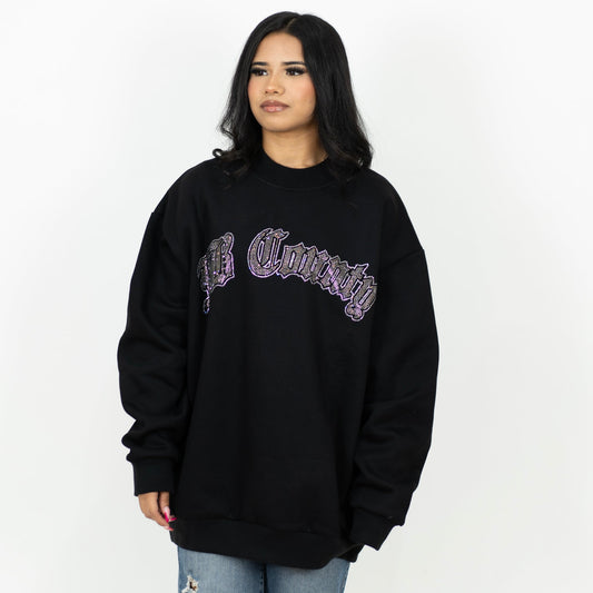 FB County 13oz Heavyweight Rhinestone Crew Neck