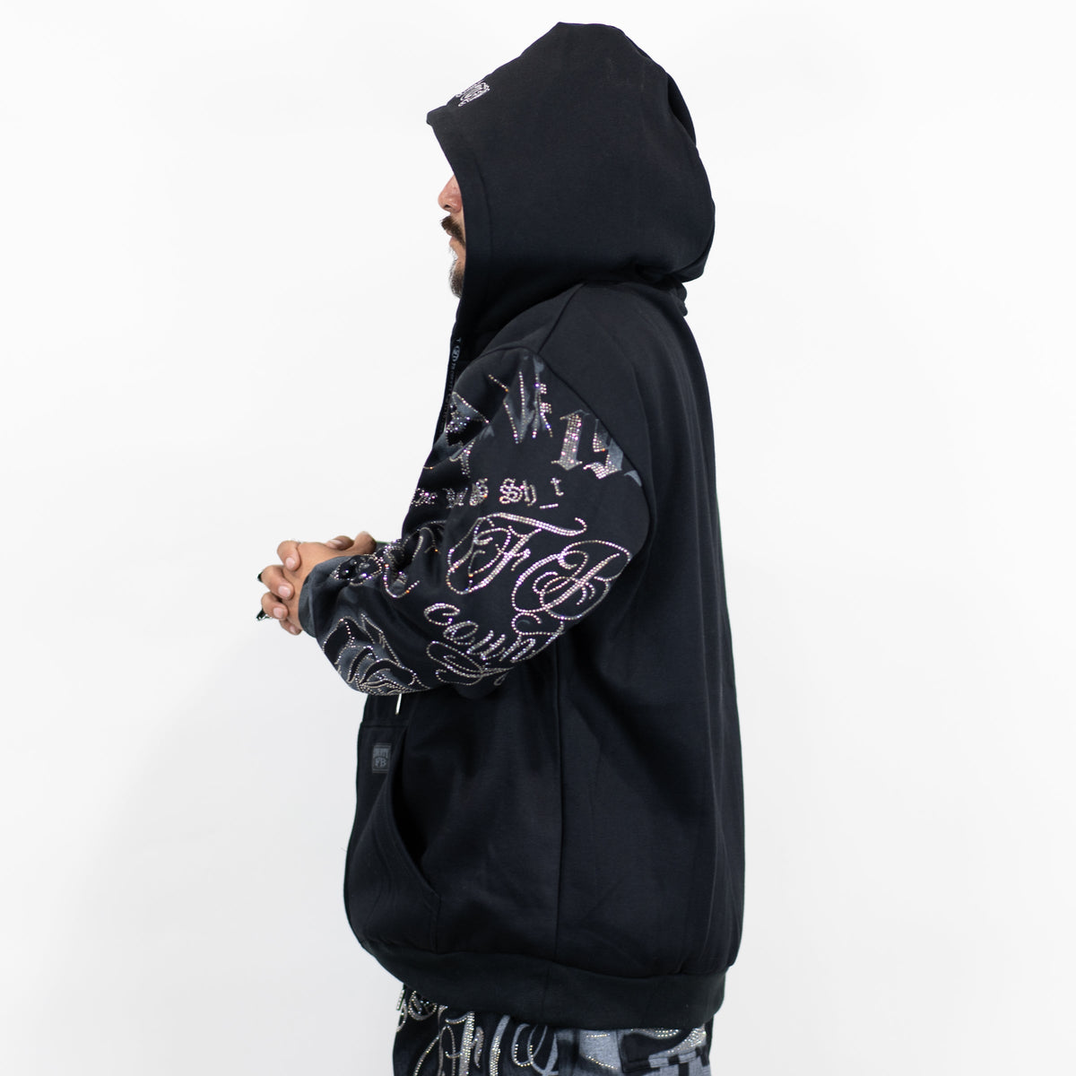 FB County Rhinestone Tatted Up Hoodie