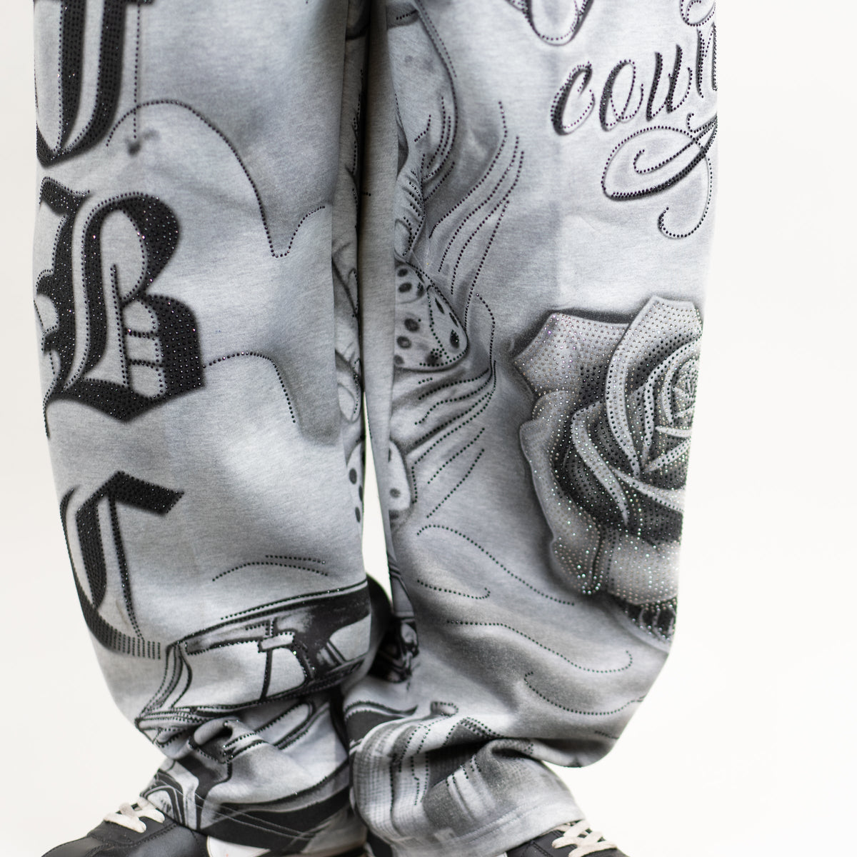 FB County Rhinestone Tatted Up Sweatpant