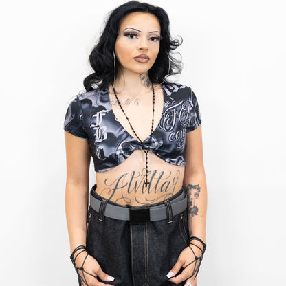 FB County Twist Front Crop Top