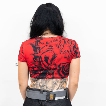 FB County Twist Front Crop Top