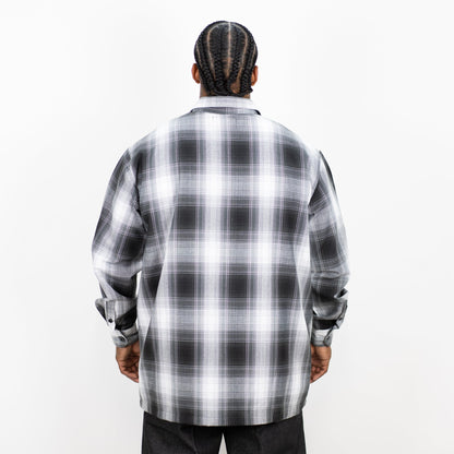 FB County Long Sleeve Checker Zip Shirt