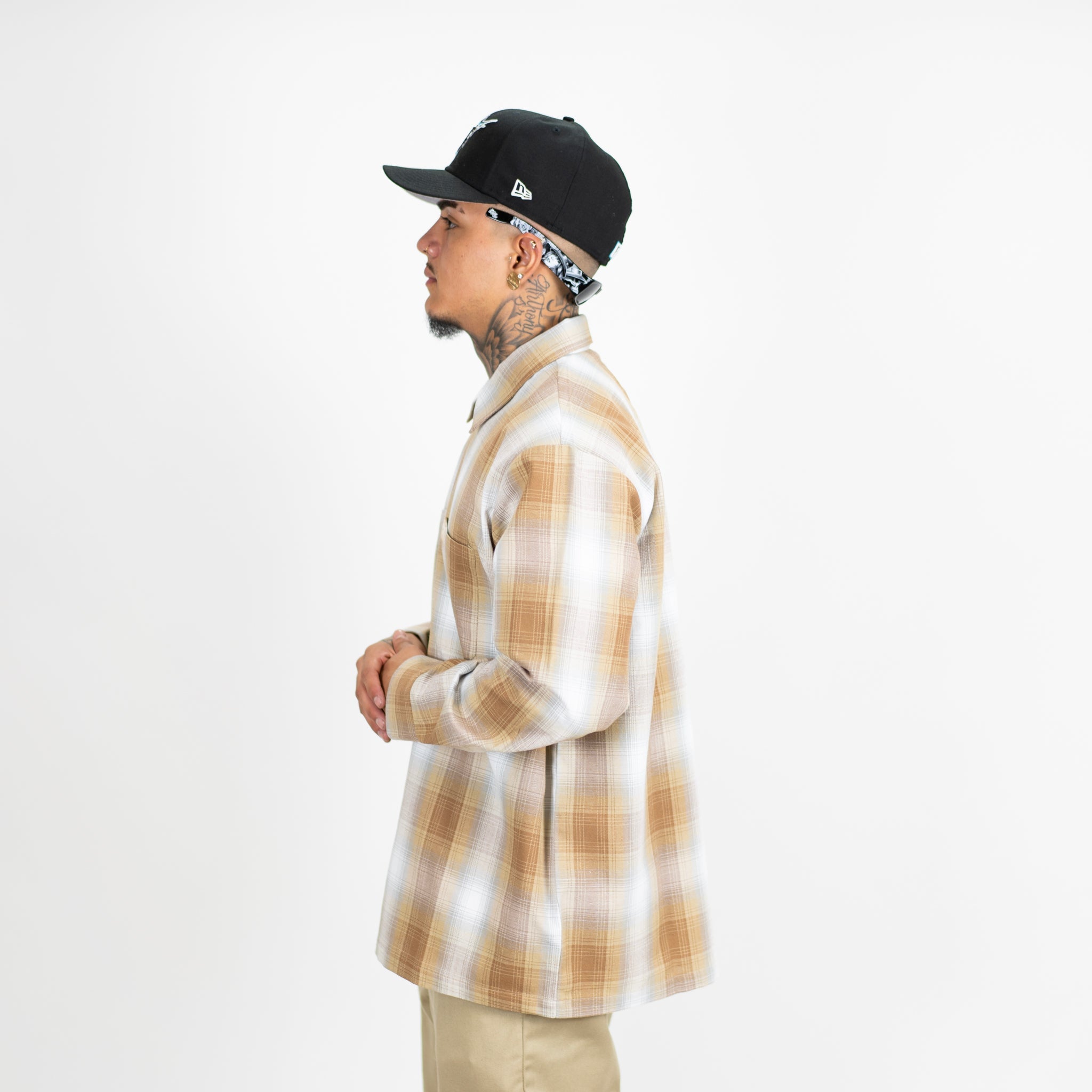 FB County Long Sleeve Checker Zip Shirt – FB County Wholesale