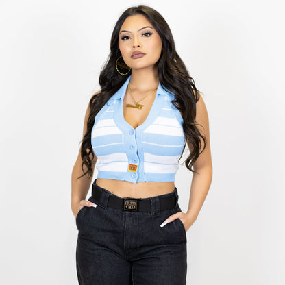 FB County Collared Halter Top