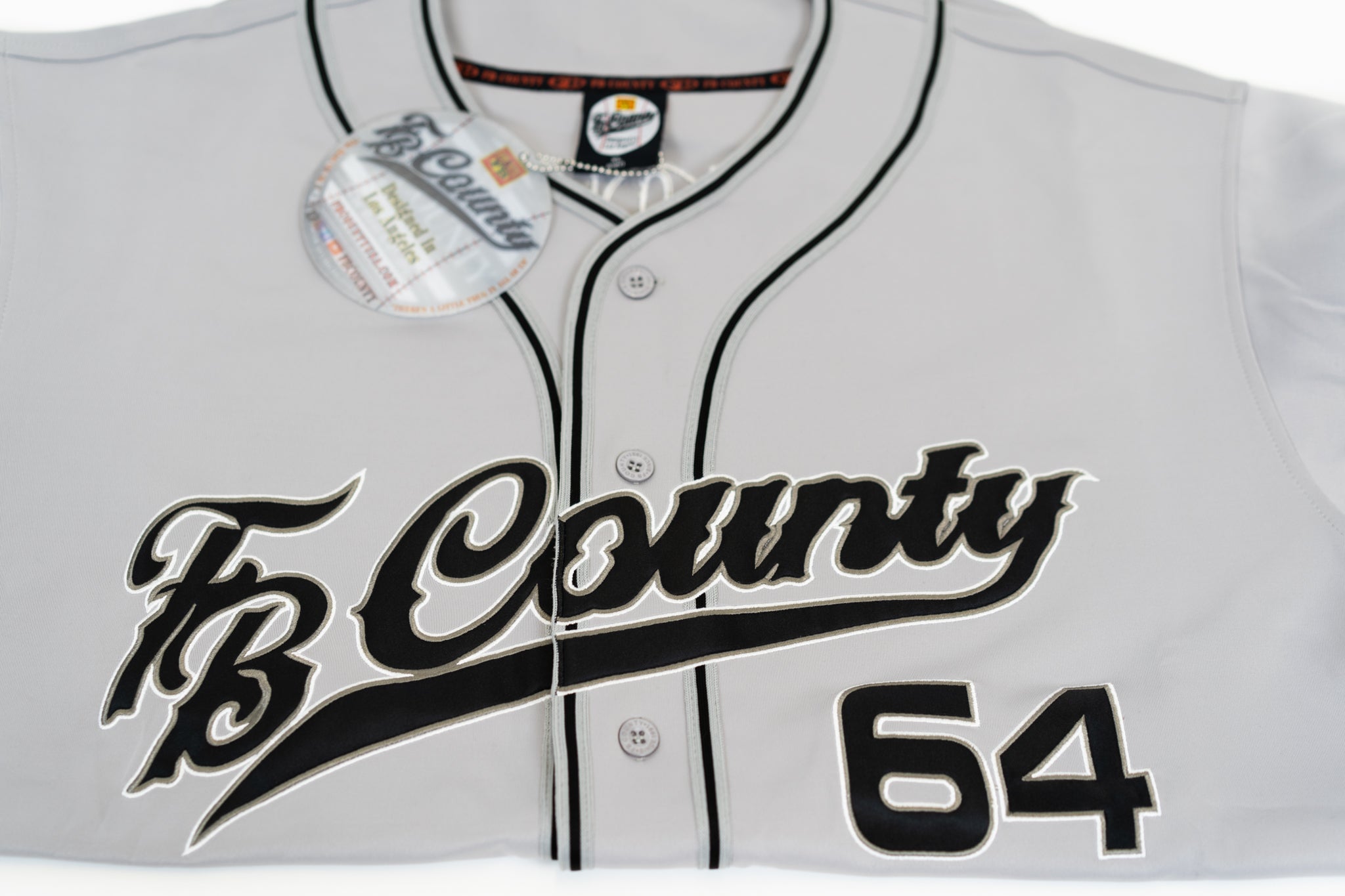 Rare Vtg FB County 64 Jersey hotsell XL Black/Grey