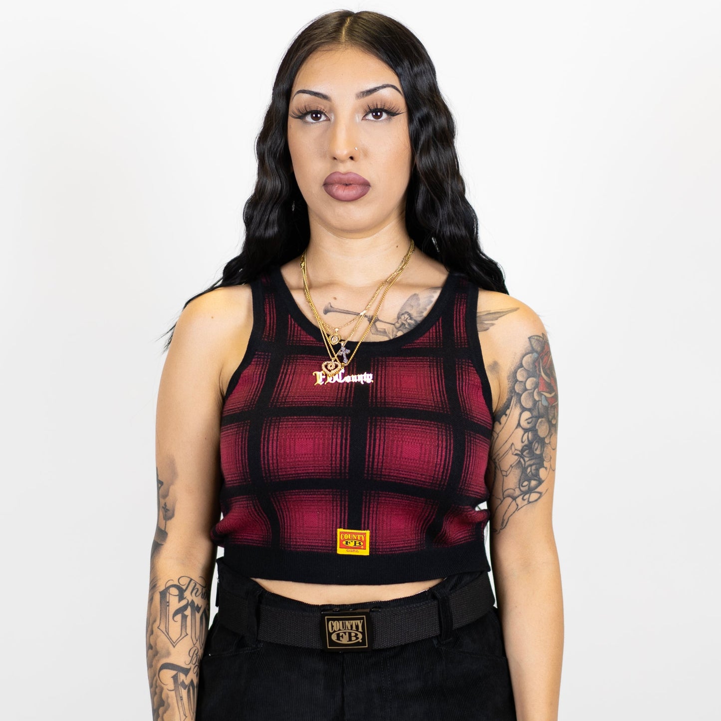 FB County Flannel Tank Top