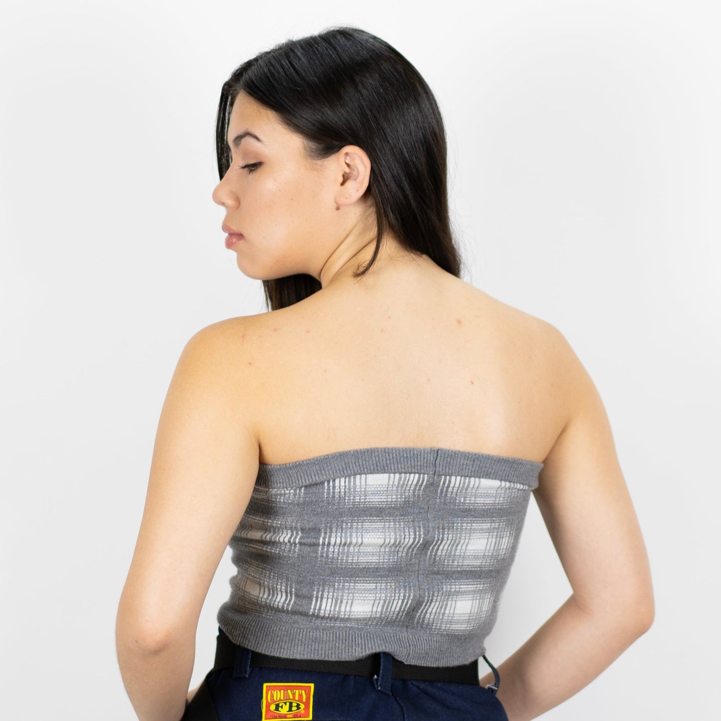 FB County Flannel Tube Top